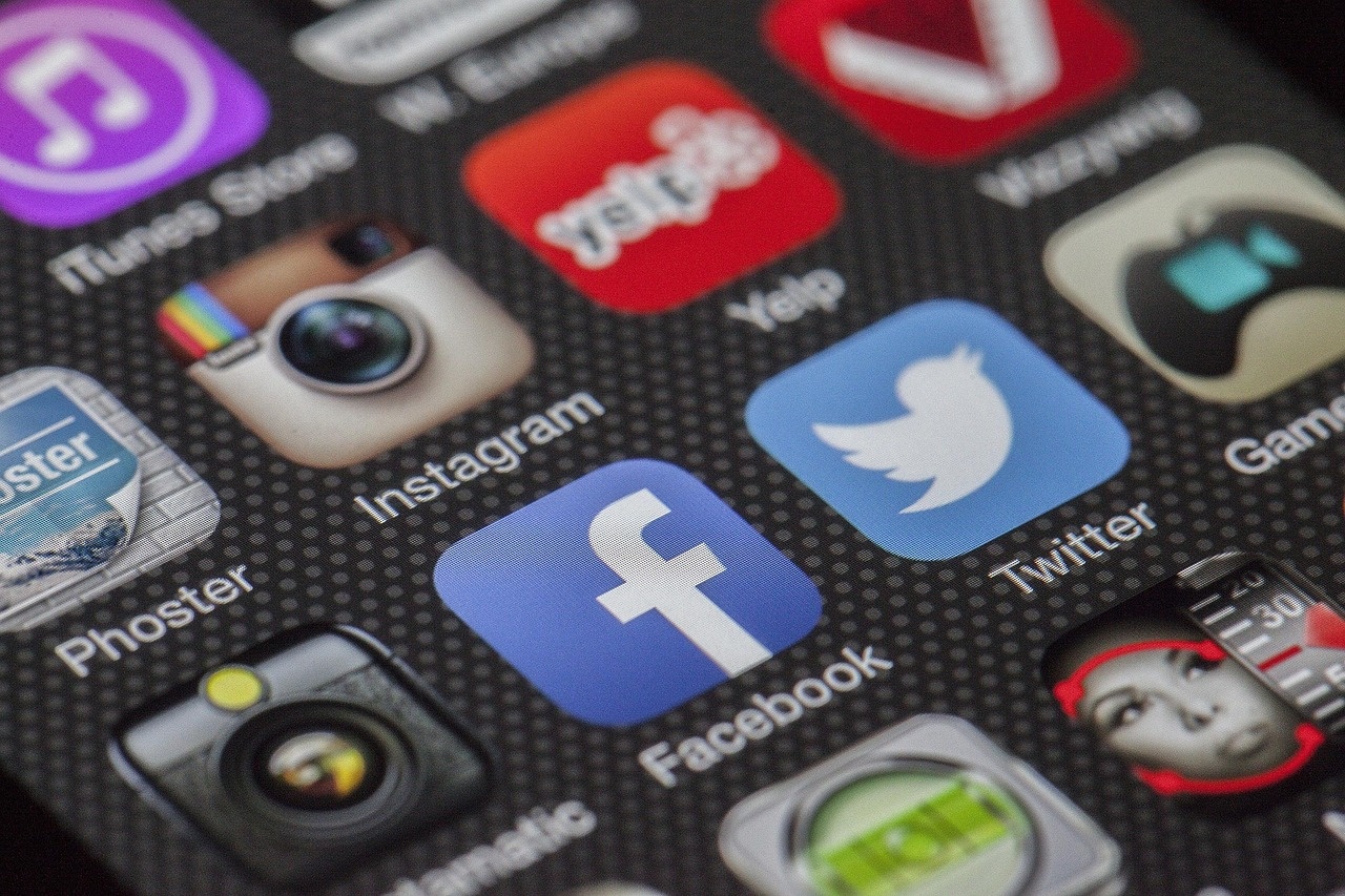 Makroaufnahme von Social-Media-App-Icons